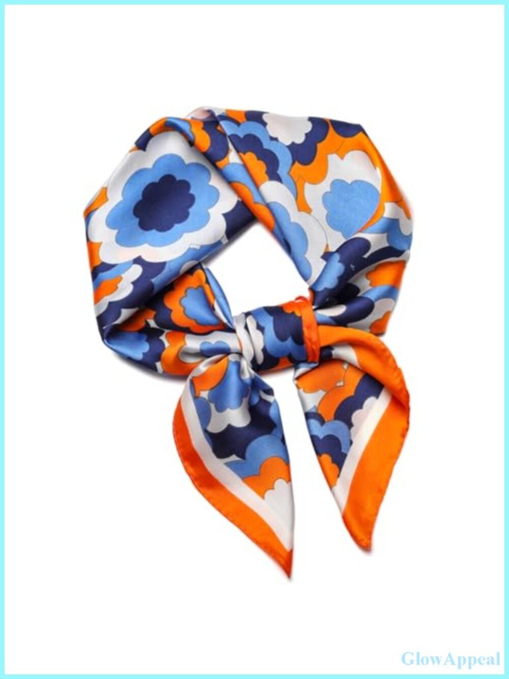 Silk Scarf 27x27 Luxury Satin Headscarf Square Bandana for Women Hair Bag Decor